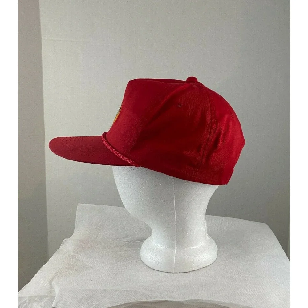 Vintage BAROID Oil Drilling Rig Industrial Gas Oil Snapback Trucker Cap Hat Red